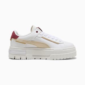 Mayze Crashed Women's Sneakers, PUMA White-Sugared Almond, extralarge-IND