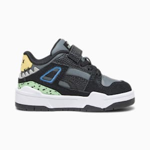 Tenis Slipstream Mix Match para bebés, Cool Dark Gray-PUMA Black-Flaxen, extralarge