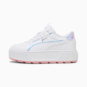 Tenis casuales Karmen Rebelle Crystal Big Kids', PUMA White-PUMA White-Peach Smoothie, extralarge