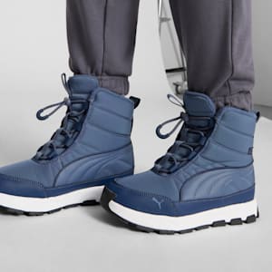 PUMA Evolve Big Kids' Boots, Inky Blue-Persian Blue-PUMA White, extralarge