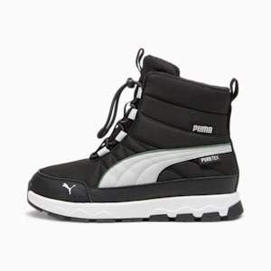 PUMA Evolve Puretex Boots Black Ash Gray White Size 3.5 Kids