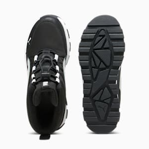 キッズ プーマ エボルブ ピュアテックス ブーツ 22-25cm, PUMA Black-Ash Gray-PUMA White, extralarge-JPN