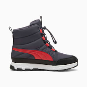 PUMA Evolve Puretex Big Kids' Boots, Galactic Gray-Tart Cherry-PUMA Black, extralarge