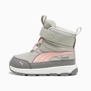 ベビー プーマ エボルブ ピュアテックス ブーツ 12-16cm, Smokey Gray-Future Pink-PUMA White, extralarge-JPN