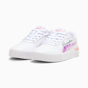 Tenis deportivos Infantil Carina 2.0 Crystal Wings, PUMA White-Peach Smoothie-PUMA Black, extralarge
