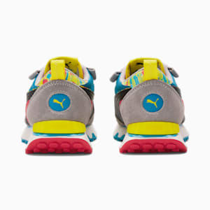 Rider FV Charcoal &amp; Paint Big Kids' Sneakers, Speed Yellow-PUMA Black