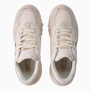 Pulsar Wedge Cat Logo Women's Sneakers, Whisper White-ARUBA BLUE, extralarge