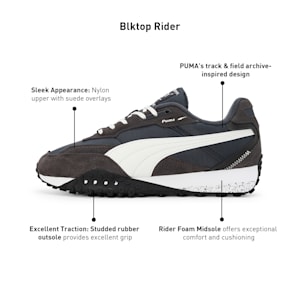 Blktop Rider Unisex Sneakers, Flat Dark Gray-Vapor Gray, extralarge-IND