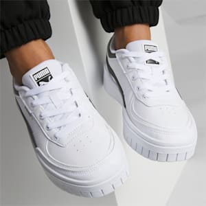 Cali Dream West Coast Leather Women's Sneakers, PUMA White-PUMA Black, extralarge