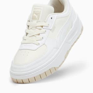 ウィメンズ CALI ドリーム レザー スニーカー, Warm White-PUMA White, extralarge-JPN