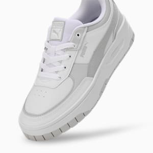 Cali Dream Leather Women's Sneakers, PUMA White-Feather Gray, extralarge-IND