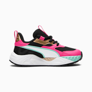 RS-TRCK Vacay Queen Little Kids' Sneakers , PUMA Black-PUMA White-Glowing Pink