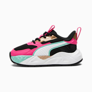 Zapatos deportivos RS-TRCK Vacay Queen AC para bebés , PUMA Black-PUMA White-Glowing Pink