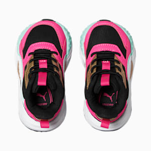 RS-TRCK Vacay Queen AC Toddlers' Sneakers, PUMA Black-PUMA White-Glowing Pink