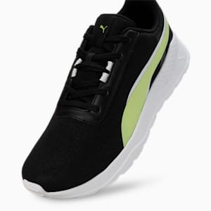 Flexrate Men's Sneakers, PUMA Black-Light Lime-PUMA White, extralarge-IND