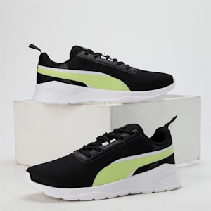 Flexrate Men's Sneakers, PUMA Black-Light Lime-PUMA White, extralarge-IND