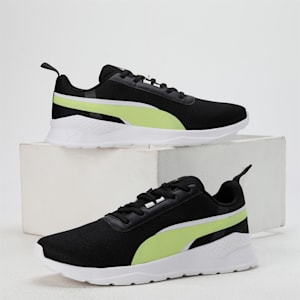PUMA Flexrate Men's Sneakers, PUMA Black-Light Lime-PUMA White, extralarge-IND