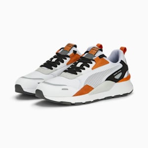 RS 3.0 Suede Unisex Sneakers, PUMA White-Rickie Orange, extralarge-IND