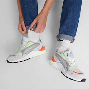 RS 3.0 Future Vintage Unisex Sneakers, PUMA White-Speed Green, extralarge-IND