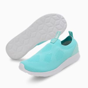 Dynamite Slip-On Women's Sneakers, Eggshell Blue-PUMA White, extralarge-IND