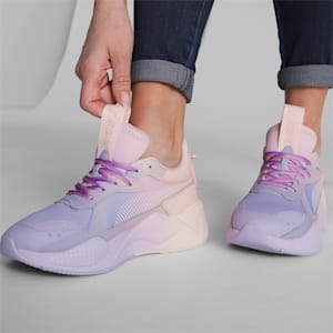 Zapatos deportivos RS-X Faded para mujer, Vivid Violet-Rose Dust-PUMA White, extragrande