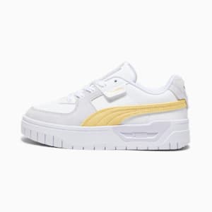 Cali Dream Corduroy Big Kids' Sneakers, PUMA White-Flaxen, extralarge