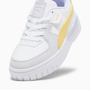 Tenis Cali Dream de pana para adolescentes, PUMA White-Flaxen, extralarge