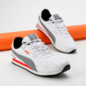 TRIGUST X 1DER Men's Sneakers, PUMA White-Warm Earth-Gray Tile