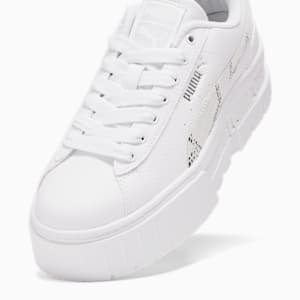 Mayze Snake Big Kids' Sneakers, PUMA White-Feather Gray, extralarge