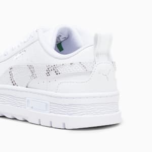 Tenis deportivos para niños Mayze Snake, PUMA White-Feather Gray, extralarge