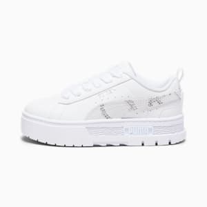 Tenis deportivos para niños Mayze Snake, PUMA White-Feather Gray, extralarge