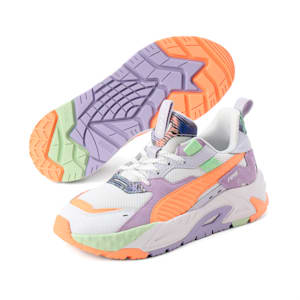 ウィメンズ RS-TRCK FEELIN エクストラ スニーカー, PUMA White-Orange Peach-Vivid Violet