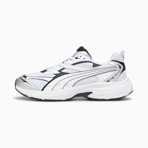 PUMA Morphic Base Sneakers, Feather Gray-PUMA Black, extralarge-GBR