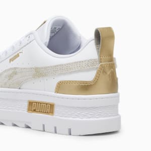 Mayze Glam Women's Sneakers, PUMA White-Sand Dune, extralarge-IND