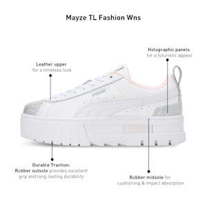 Mayze Tomorrowland Fashion Women's Sneakers, PUMA White, extralarge-IND