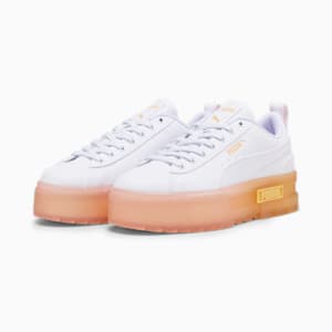 Mayze Beach Days Women's Sneakers, PUMA White-Frosty Pink, extralarge-IND