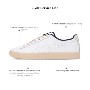 MMQ Service Line Clyde Unisex Sneakers, PUMA White, extralarge-IND
