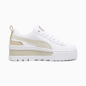 ウィメンズ メイズ ウェッジ ラグジュアリー スニーカー, PUMA White-Granola, extralarge-JPN