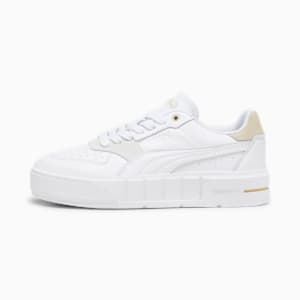 ウィメンズ プーマ CALI コート マッチ スニーカー, PUMA White-Granola, extralarge-JPN