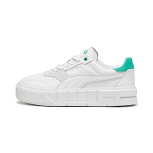 ウィメンズ プーマ CALI コート マッチ スニーカー, PUMA White-Jade Frost, extralarge-JPN
