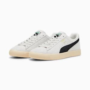 Clyde Hairy Suede Sneakers, Sedate Gray-Cashew, extralarge-IND