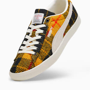 Suede VTG Harris Tweed Sneakers, Frosted Ivory-Yellow, extralarge