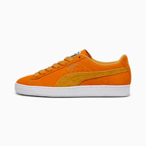 Suede Pumpkin Pie Men's Sneakers, Pumpkin Pie-Amber, extralarge