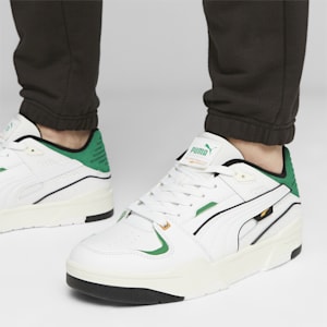 Zapatos deportivos Slipstream Bball, PUMA White-Archive Green, extragrande