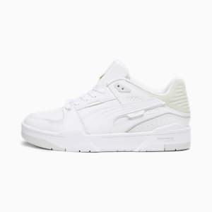 Slipstream Unisex Bball Sneakers, PUMA White-Feather Gray, extralarge-IND