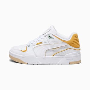 Slipstream Unisex Bball Sneakers, PUMA White-Amber, extralarge-IND