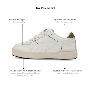 CA Pro Sport Unisex Sneakers, Warm White-Alpine Snow-Dark Olive, extralarge-IND