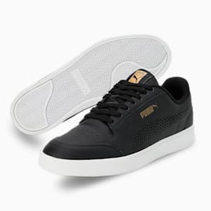 PUMA x one8 Shuffle Better V3 Men's Sneakers, PUMA Black-PUMA White-Puma Team Gold, extralarge-IND