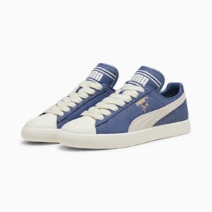 PUMA x RHUIGI Clyde Unisex Sneakers, Pristine-Pristine-Inky Blue, extralarge-IND