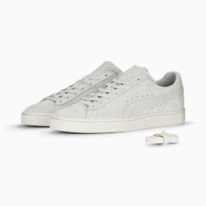Suede Classic 75th Year Men's Sneakers, Feather Gray-Feather Gray